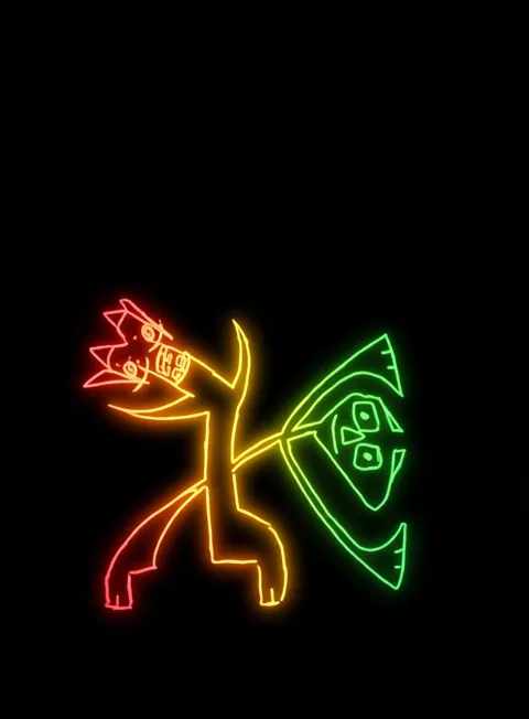 Bailemos Rojo Amarillo Verde Fondo Negro Gratis 1769116498 - Euforia Alegria Jubilo - Estados Positivos Alta Energia | Neon Emotion Gallery