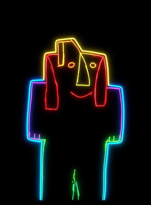 Contento Confianza Neon Arcoiris Fondo Negro Gratis 1763482457 - Euforia Alegria Jubilo - Estados Positivos Alta Energia | Neon Emotion Gallery