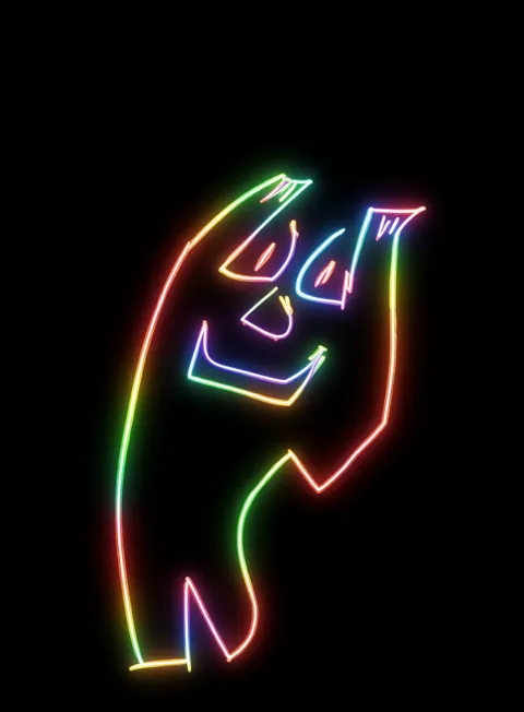 Satisfaccion Plena Neon Arcoiris Fondo Negro Gratis 1764591608 - Euforia Alegria Jubilo - Estados Positivos Alta Energia | Neon Emotion Gallery