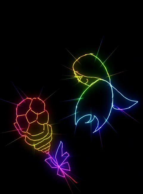 Enamorados Joven Neon Arcoiris Fondo Negro Gratis 1762438634 - Pasion Amor Deseo - Estados Positivos Alta Energia | Neon Emotion Gallery