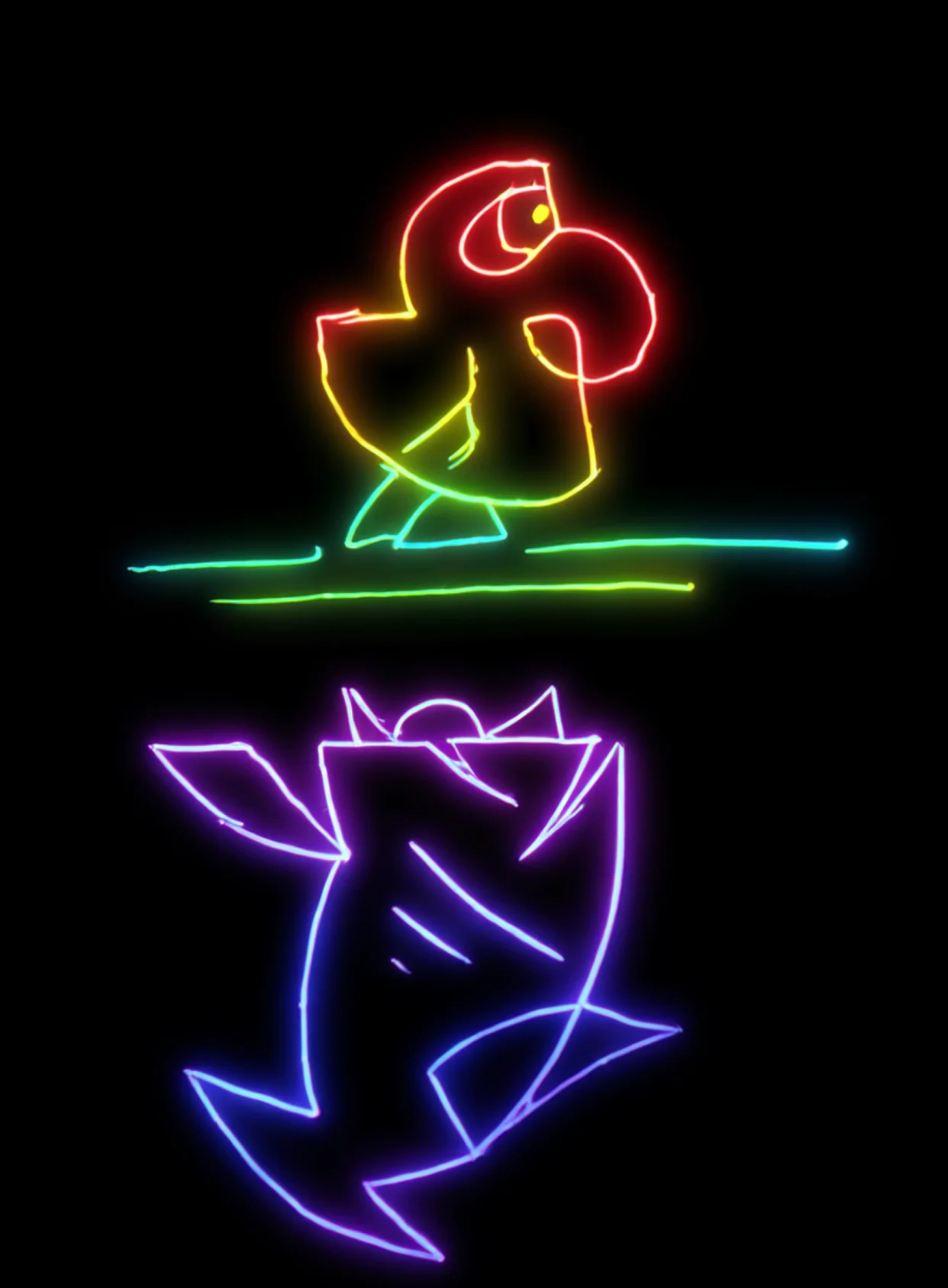 Nacio Amor Neon Arcoiris Fondo Negro Gratis 1759761663 - Pasion Amor Deseo - Estados Positivos Alta Energia | Neon Emotion Gallery