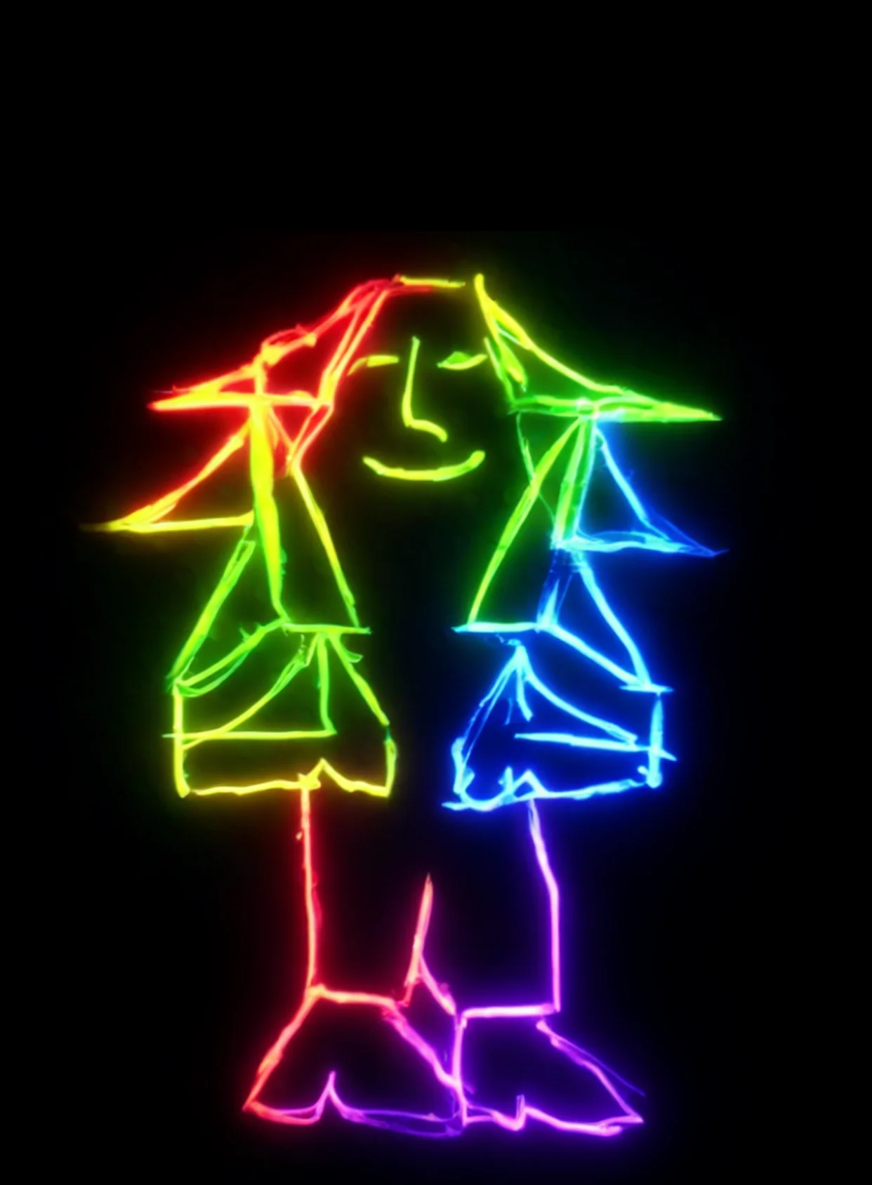 Poderoso Amor Neon Arcoiris Fondo Negro Gratis 1758549778 - Pasion Amor Deseo - Estados Positivos Alta Energia | Neon Emotion Gallery