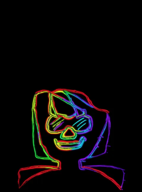 Amor Sonrisa Neon Arcoiris Fondo Negro Gratis 1759089894 - Poder Empoderamiento Fuerza - Estados Positivos Alta Energia | Neon Emotion Gallery