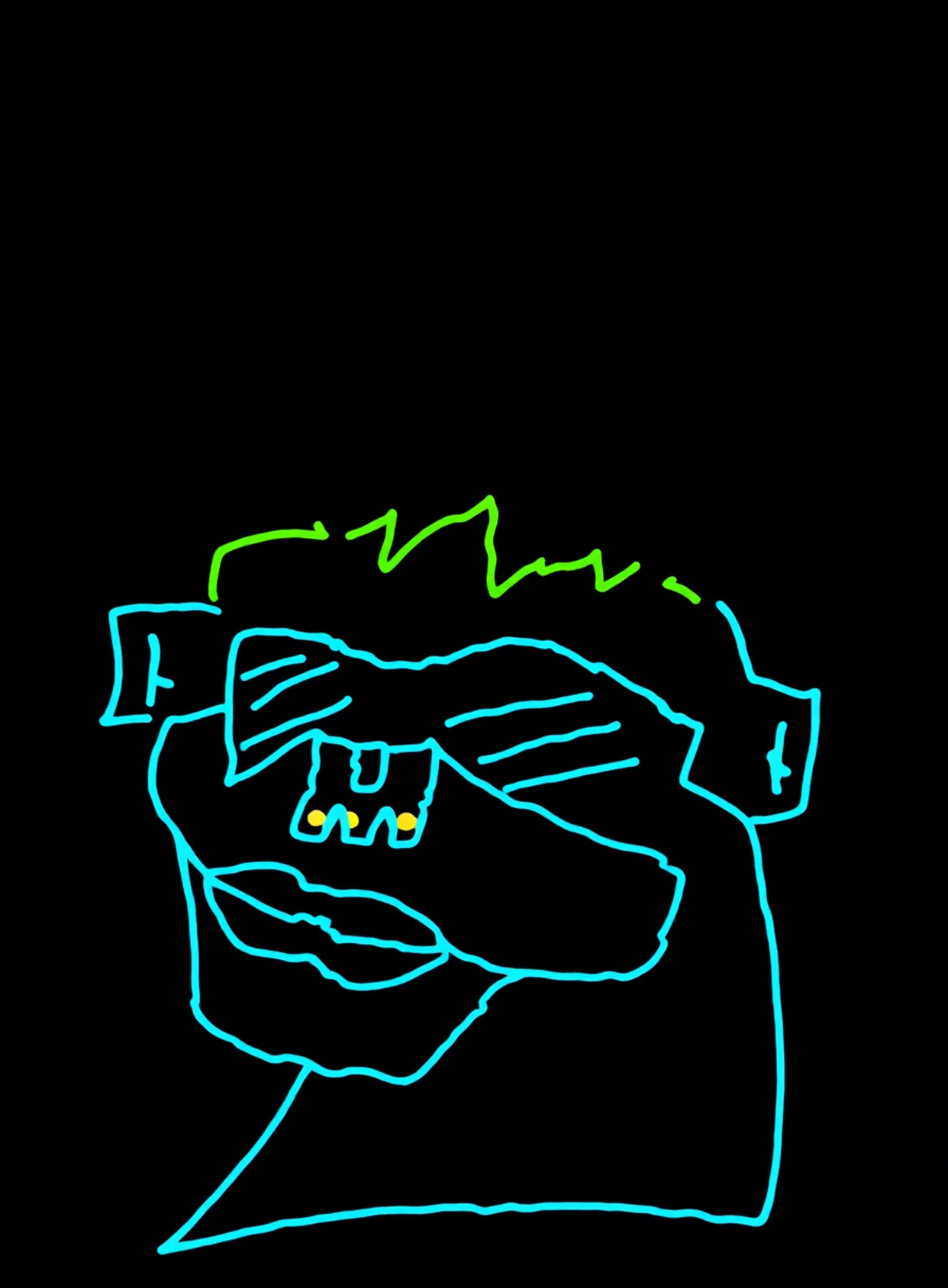 Nariz Afilada Neon Arcoiris Fondo Negro Gratis 1757515187 - Poder Empoderamiento Fuerza - Estados Positivos Alta Energia | Neon Emotion Gallery