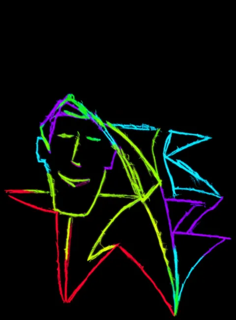 Pasion Rostro Neon Arcoiris Fondo Negro Gratis 1758549862 - Poder Empoderamiento Fuerza - Estados Positivos Alta Energia | Neon Emotion Gallery