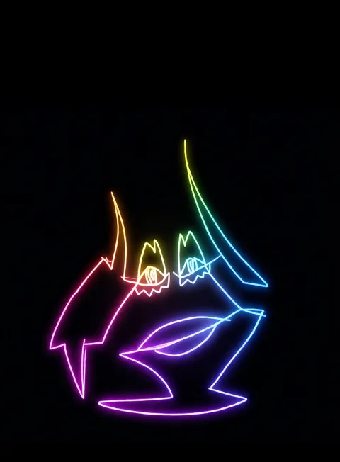 Bella Felicidad Neon Arcoiris Fondo Negro Gratis 1767212350 - Gratitud Armonia Bienestar - Estados Positivos Baja Energia | Neon Emotion Gallery
