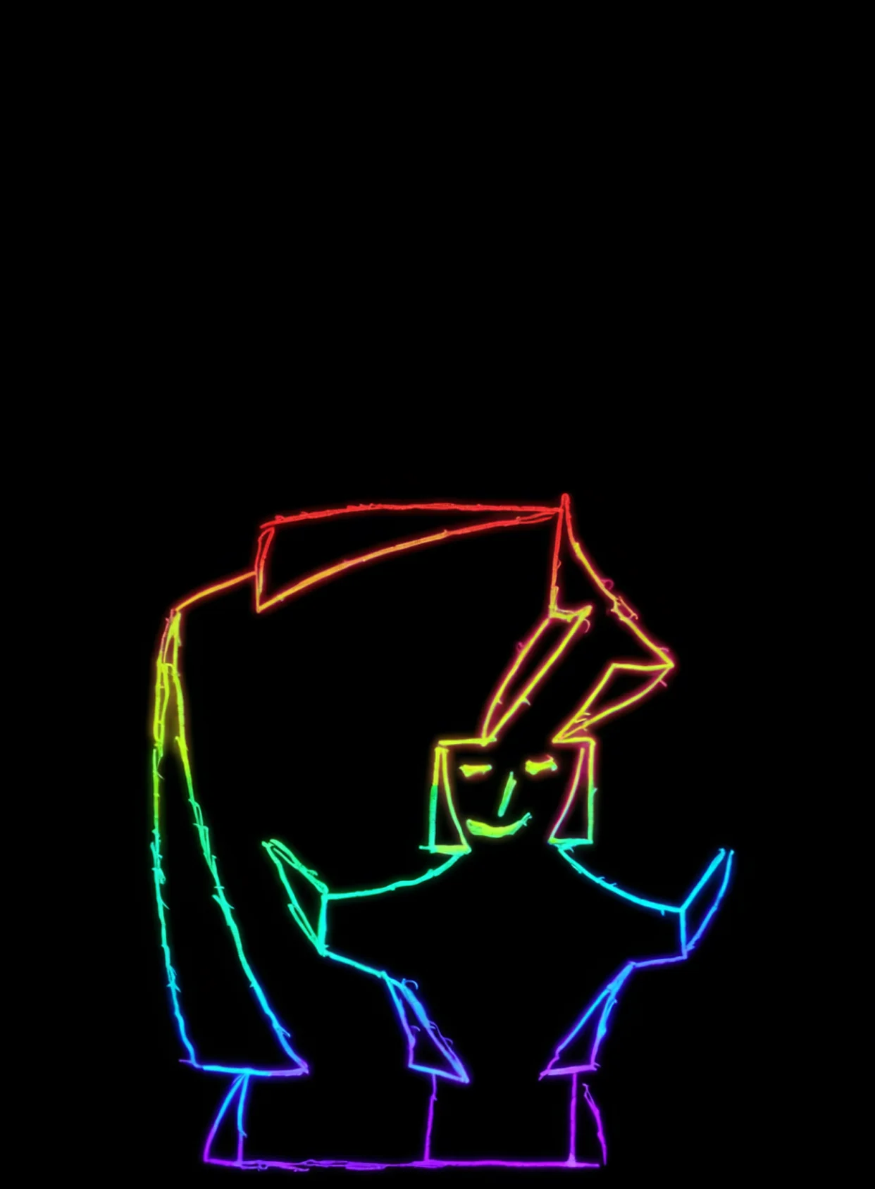 Equilibrio Centro Neon Arcoiris Fondo Negro Gratis1759921893 - Gratitud Armonia Bienestar - Estados Positivos Baja Energia | Neon Emotion Gallery