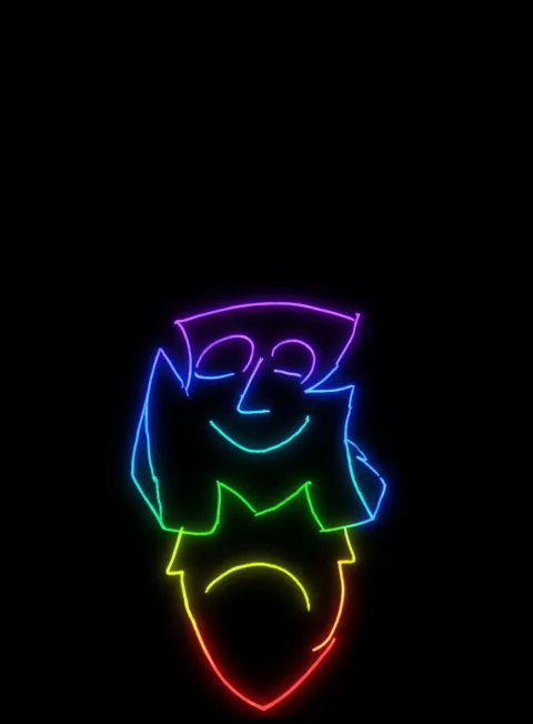 Sosiego Brisa Suave Neon Arcoiris Fondo Negro Gratis1760379413 - Gratitud Armonia Bienestar - Estados Positivos Baja Energia | Neon Emotion Gallery