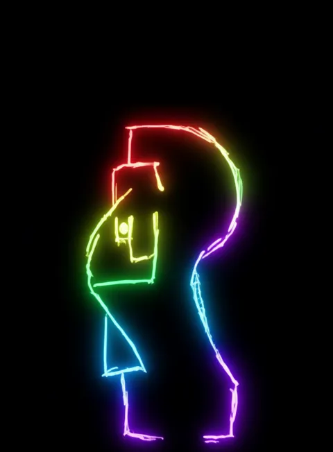 Melancolia Neon Arcoiris Fondo Negro Gratis 1762981555 - Nostalgia Melancolia Sueno - Estados Positivos Baja Energia | Neon Emotion Gallery