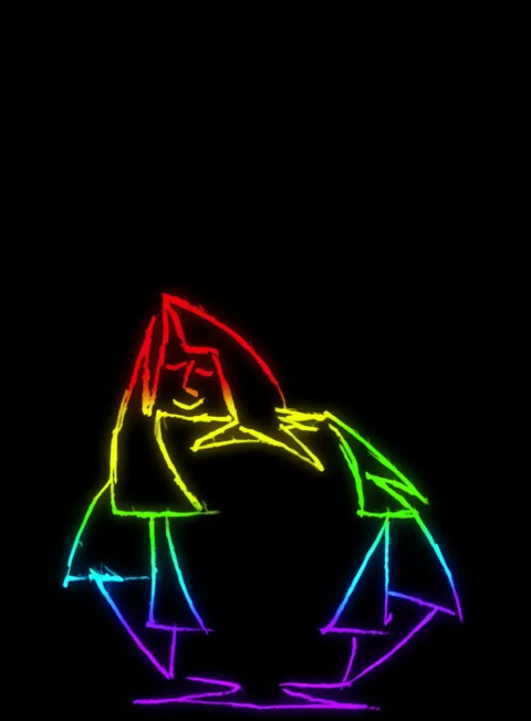 Guardiana Neon Arcoiris Fondo Negro Gratis 1759760770 - Paz Calma Serenidad - Estados Positivos Baja Energia | Neon Emotion Gallery