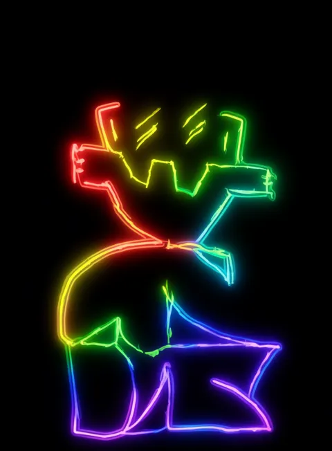 Asombro Esencia Neon Arcoiris Fondo Negro Gratis 1759090221 - Asombro Curiosidad Misterio - Estados Introspeccion Profunda | Neon Emotion Gallery