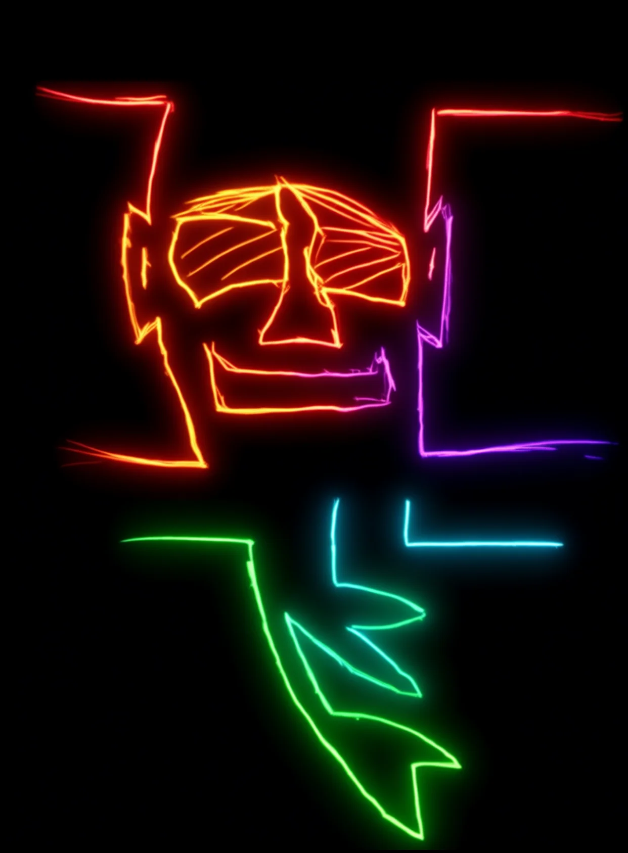 Profundidad Memoria Neon Arcoiris Fondo Negro Gratis 1762982969 - Introspeccion Reflexion Conciencia - Estados Introspeccion Profunda | Neon Emotion Gallery