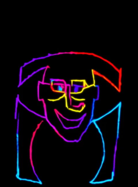 Soy Payaso Neon Arcoiris Fondo Negro Gratis 1757856384 - Introspeccion Reflexion Conciencia - Estados Introspeccion Profunda | Neon Emotion Gallery