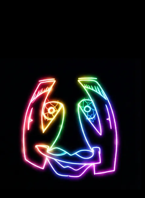 Tuve Una Revelacion Neon Arcoiris Fondo Negro Gratis 1767210021 - Soledad Vacio Silencio - Estados Introspeccion Profunda | Neon Emotion Gallery