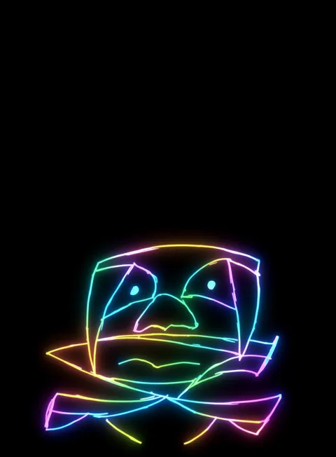 Recuerdo Distorsionado Neon Arcoiris Fondo Negro Gratis 1764590814 - Tristeza Melancolia Desolacion - Estados Introspeccion Profunda | Neon Emotion Gallery