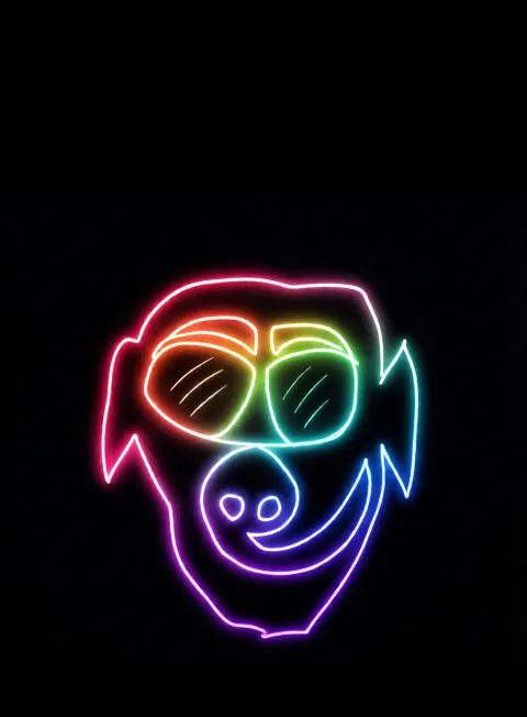Preocupado Neon Arcoiris Fondo Negro Gratis 1767213576 - Ansiedad Inquietud Agobio - Estados Intensos Conflictivos | Neon Emotion Gallery