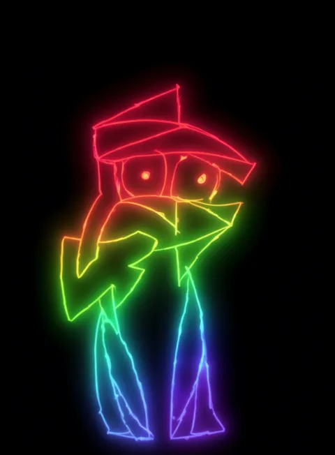 Presion Sofocante Neon Arcoiris Fondo Negro Gratis 1759489318 - Ansiedad Inquietud Agobio - Estados Intensos Conflictivos | Neon Emotion Gallery