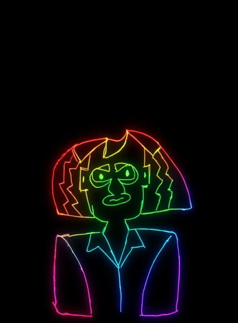 Tension Acumulada Neon Arcoiris Fondo Negro Gratis 1762981787 - Ansiedad Inquietud Agobio - Estados Intensos Conflictivos | Neon Emotion Gallery
