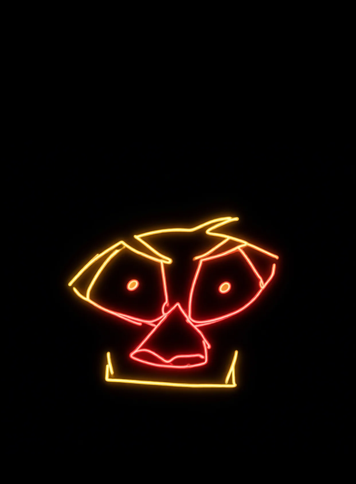 Descontrolado Neon Amarillo Rojo Fondo Negro Gratis 1770296232 - Caos Confusion Turbulencia - Estados Intensos Conflictivos | Neon Emotion Gallery