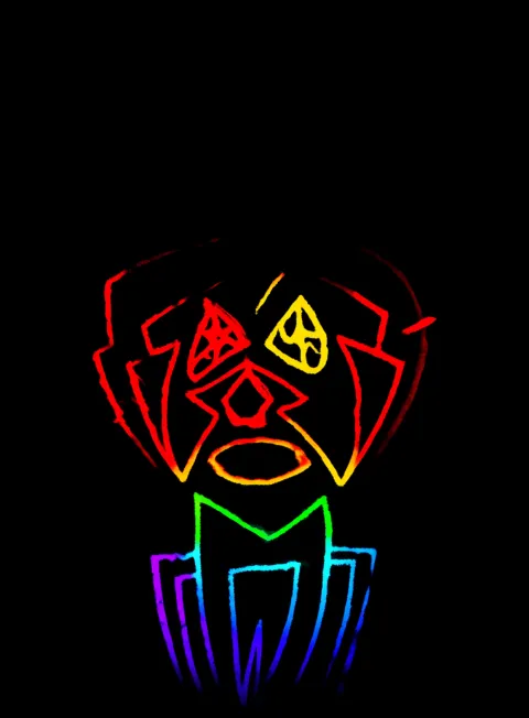 Estoy En Crisis Neon Arcoiris Fondo Negro Gratis 1757518372 - Caos Confusion Turbulencia - Estados Intensos Conflictivos | Neon Emotion Gallery