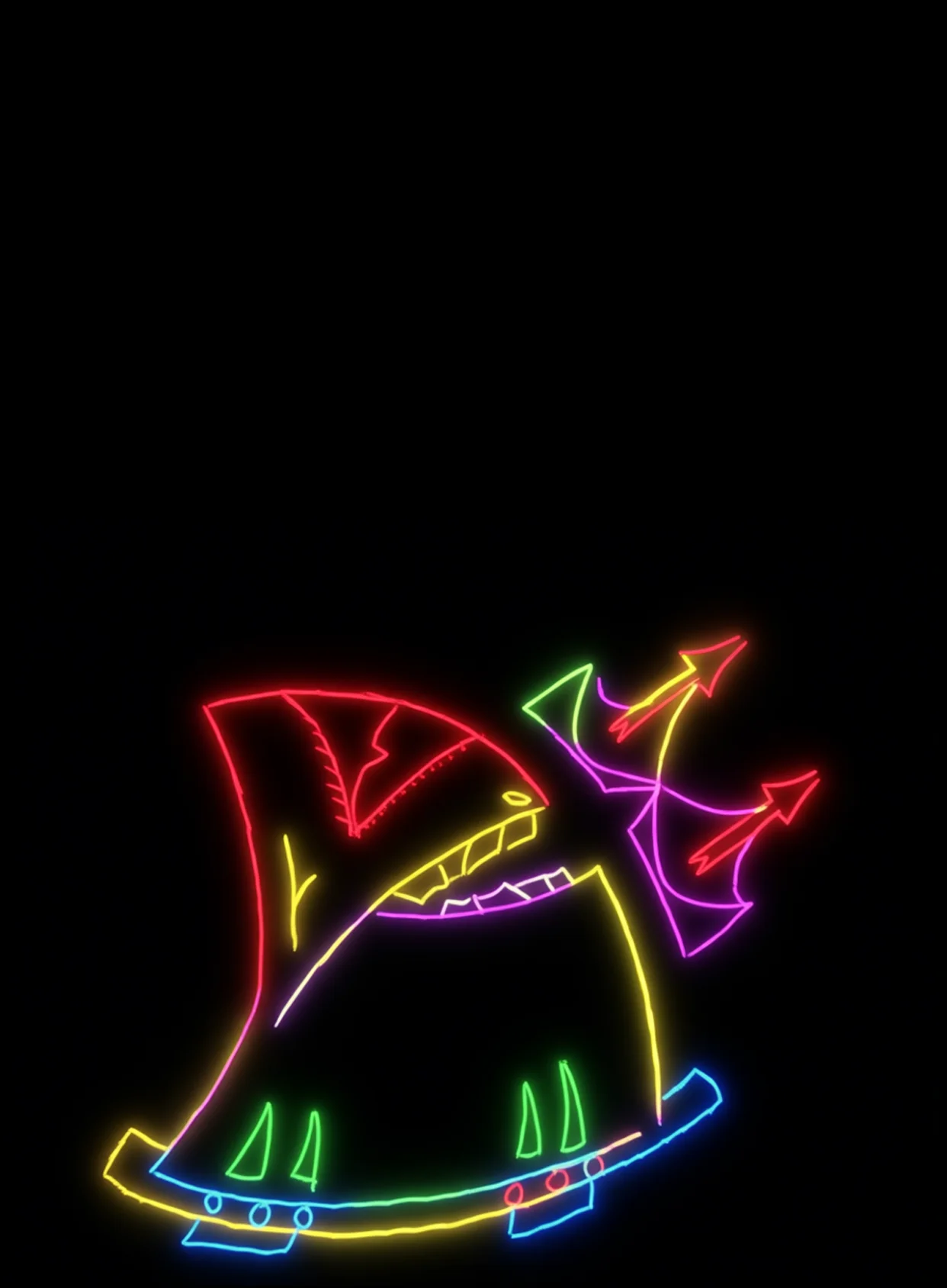 Agrediendo Neon Arcoiris Fondo Negro Gratis 1762982685 - Furia Ira Rabia - Estados Intensos Conflictivos | Neon Emotion Gallery