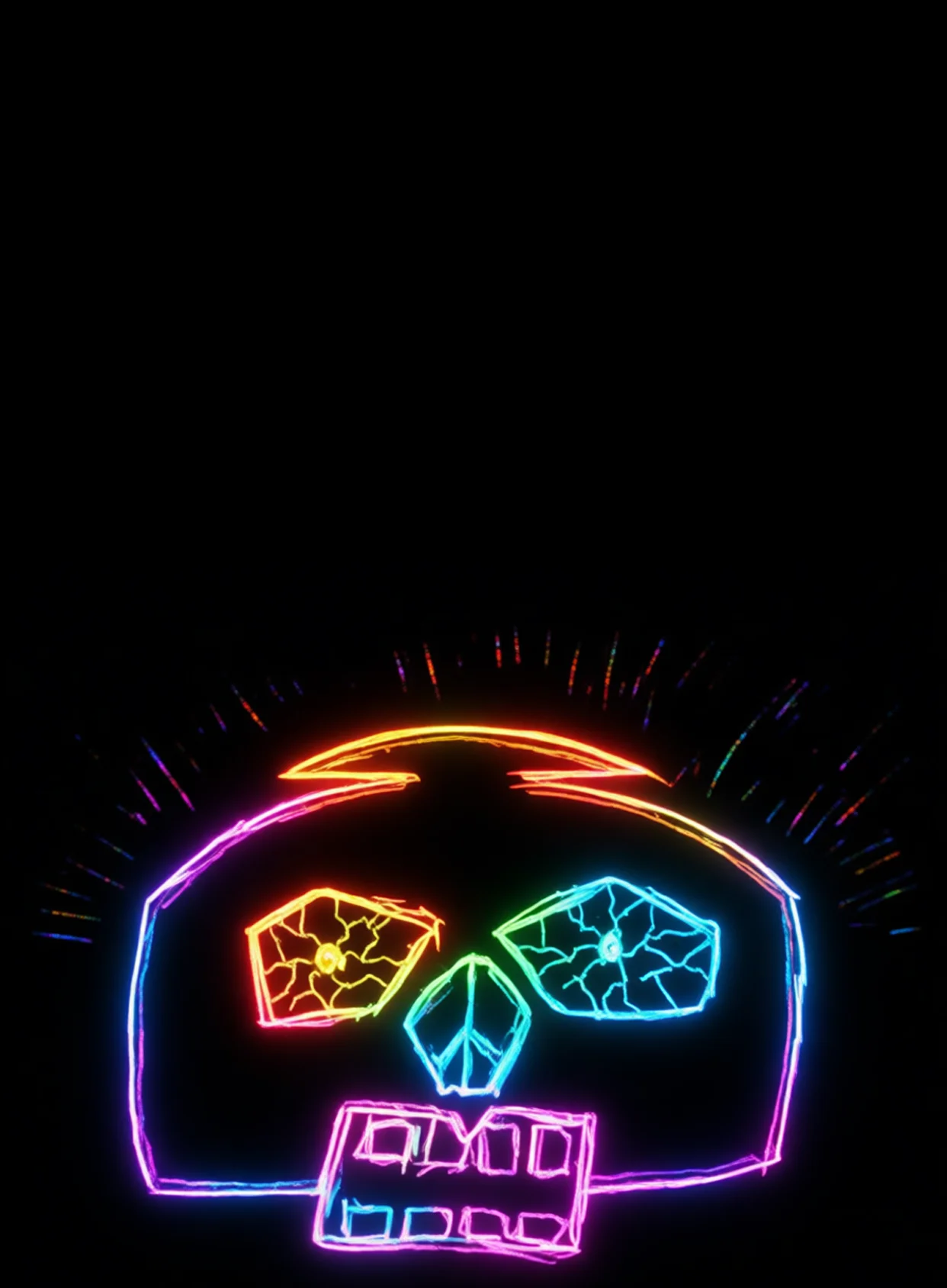 Frustrado Neon Arcoiris Fondo Negro Gratis 1764950243 - Furia Ira Rabia - Estados Intensos Conflictivos | Neon Emotion Gallery