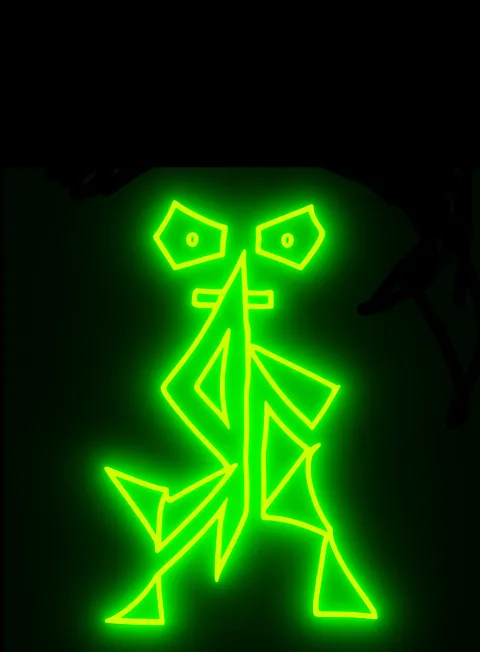 Guardar Silencio Neon Verde Fondo Negro Gratis 1757855164 - Furia Ira Rabia - Estados Intensos Conflictivos | Neon Emotion Gallery