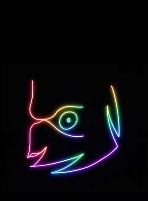 Indignacion Neon Arcoiris Fondo Negro Gratis 1767040185 - Furia Ira Rabia - Estados Intensos Conflictivos | Neon Emotion Gallery