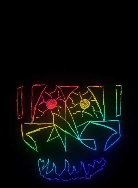 Eidolon Metal Neon Arcoiris Fondo Negro Gratis 1762353413 - Miedo Terror Suspenso - Estados Intensos Conflictivos | Neon Emotion Gallery