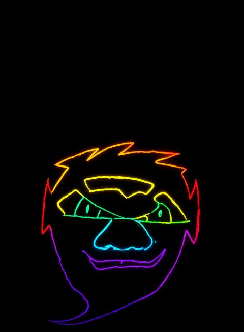 Malvado Neon Arcoiris Fondo Negro Gratis 1757515912 - Miedo Terror Suspenso - Estados Intensos Conflictivos | Neon Emotion Gallery