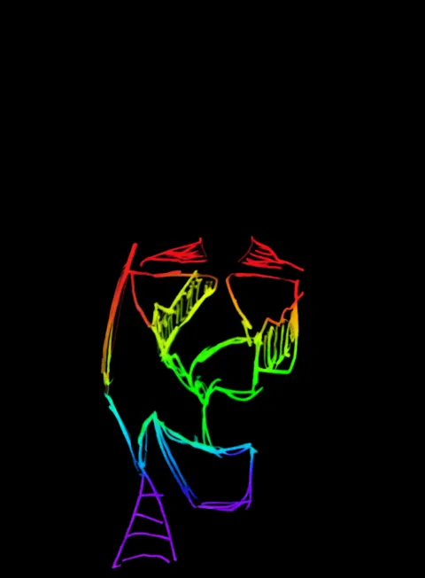 Terror Alma Neon Arcoiris Fondo Negro Gratis 1758832724 - Miedo Terror Suspenso - Estados Intensos Conflictivos | Neon Emotion Gallery